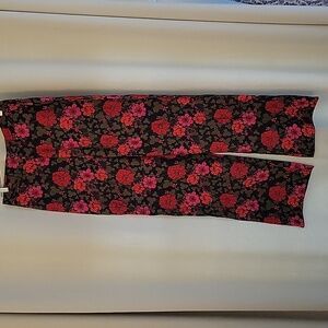 Rollas floral wide leg pants size 10 never worn